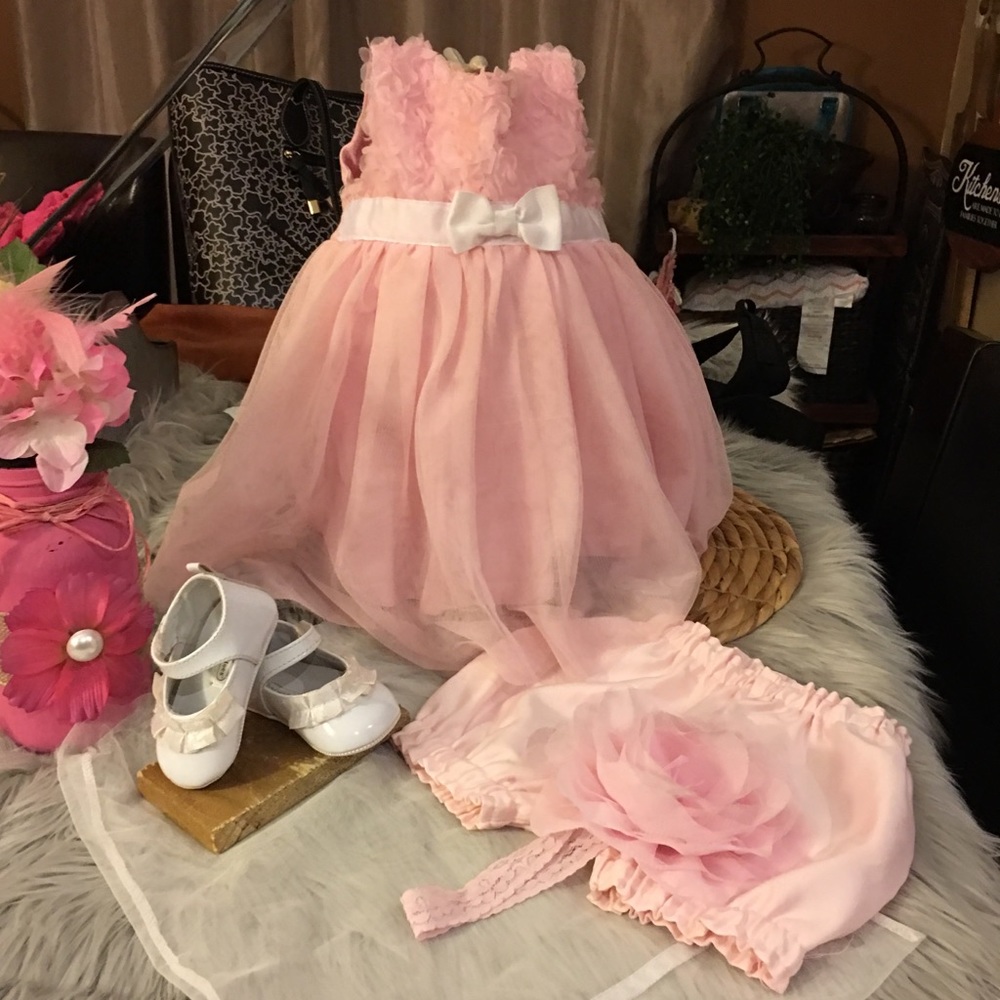 Baby girl dress set